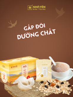 Bột Ngũ Cốc Yến Sào PIPI - Ngũ Cốc Dinh Dưỡng Ăn Liền